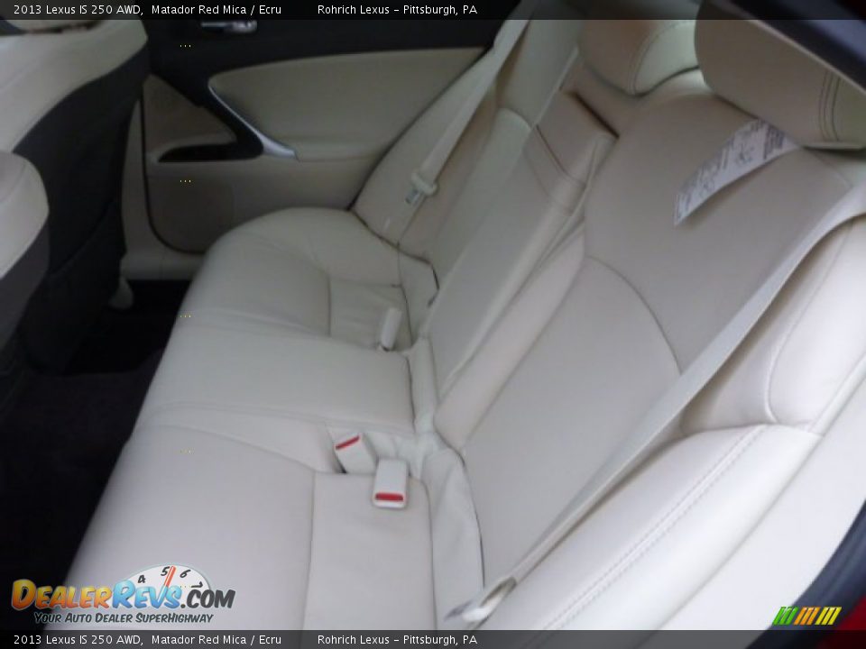 2013 Lexus IS 250 AWD Matador Red Mica / Ecru Photo #11