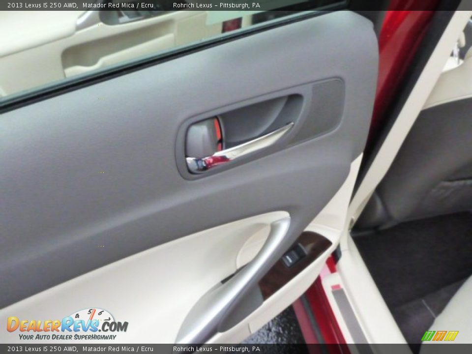 2013 Lexus IS 250 AWD Matador Red Mica / Ecru Photo #13
