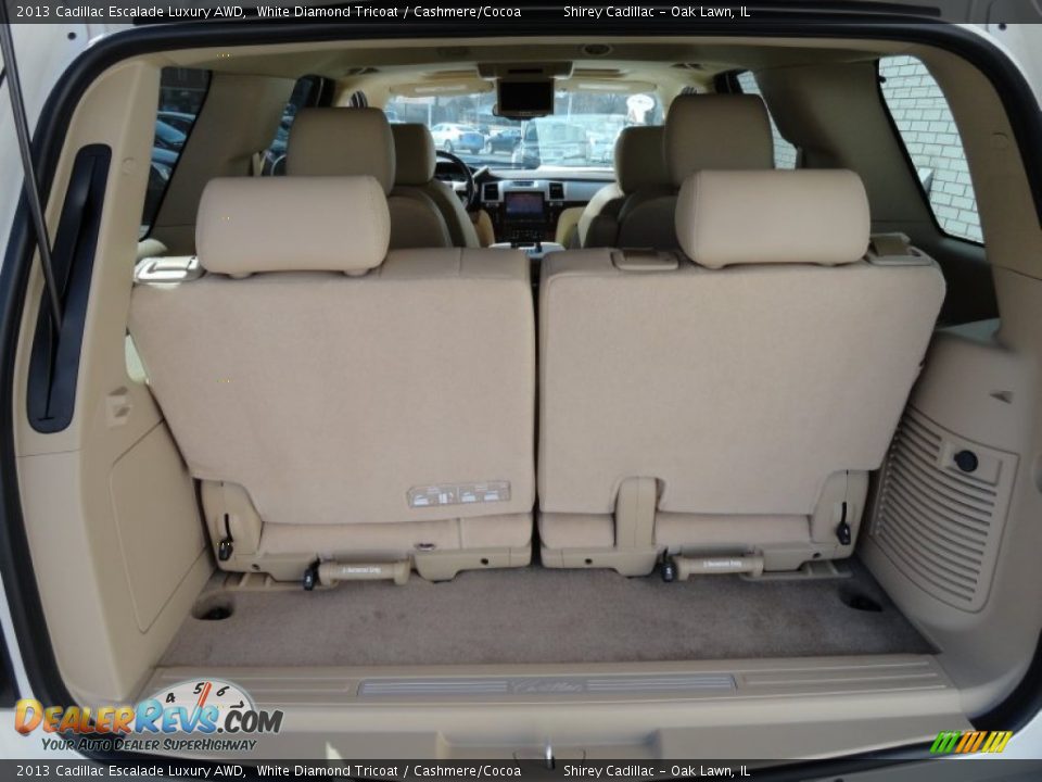 2013 Cadillac Escalade Luxury AWD White Diamond Tricoat / Cashmere/Cocoa Photo #9