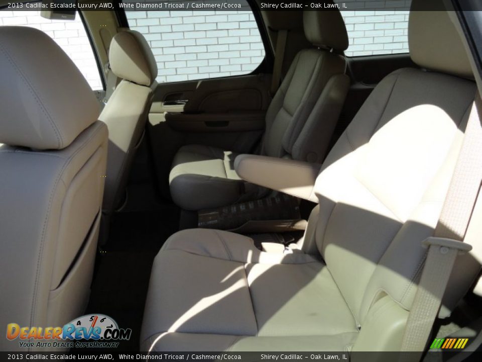 2013 Cadillac Escalade Luxury AWD White Diamond Tricoat / Cashmere/Cocoa Photo #10