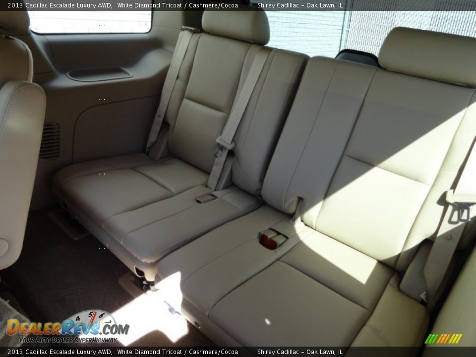 2013 Cadillac Escalade Luxury AWD White Diamond Tricoat / Cashmere/Cocoa Photo #11