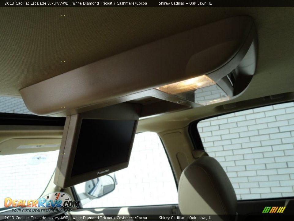 2013 Cadillac Escalade Luxury AWD White Diamond Tricoat / Cashmere/Cocoa Photo #12