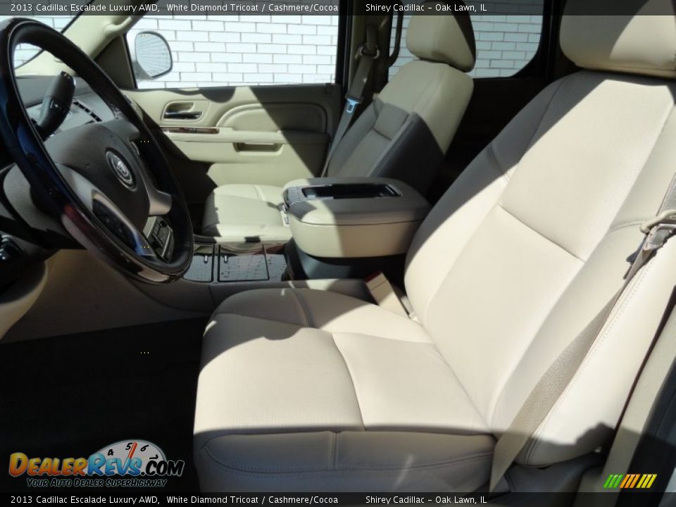 2013 Cadillac Escalade Luxury AWD White Diamond Tricoat / Cashmere/Cocoa Photo #14