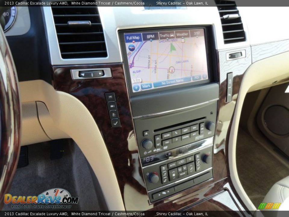 2013 Cadillac Escalade Luxury AWD White Diamond Tricoat / Cashmere/Cocoa Photo #19