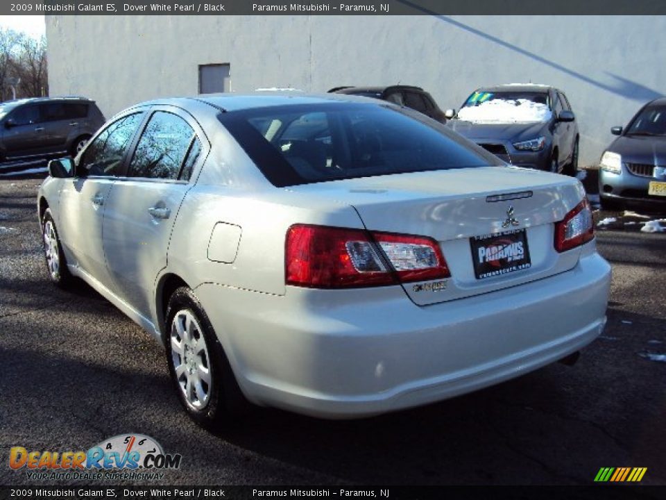 2009 Mitsubishi Galant ES Dover White Pearl / Black Photo #4