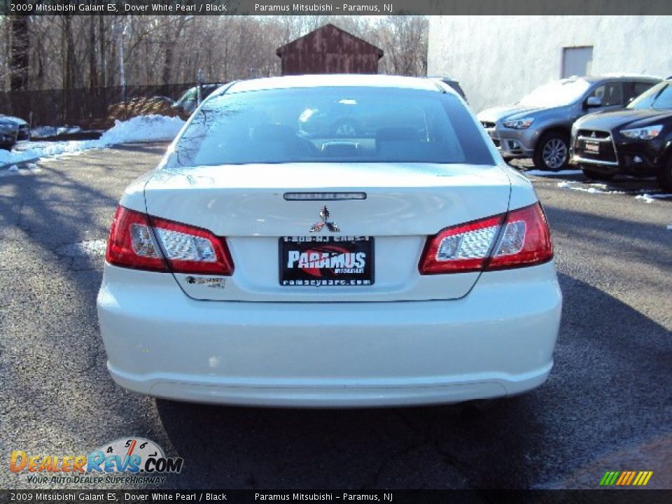 2009 Mitsubishi Galant ES Dover White Pearl / Black Photo #5