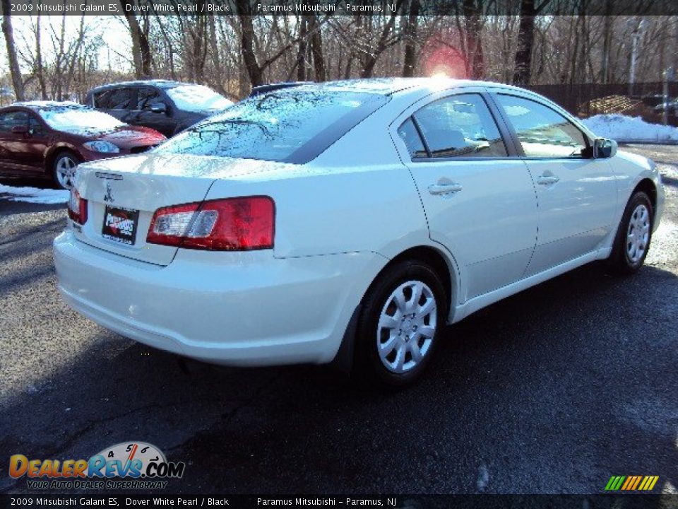 2009 Mitsubishi Galant ES Dover White Pearl / Black Photo #6