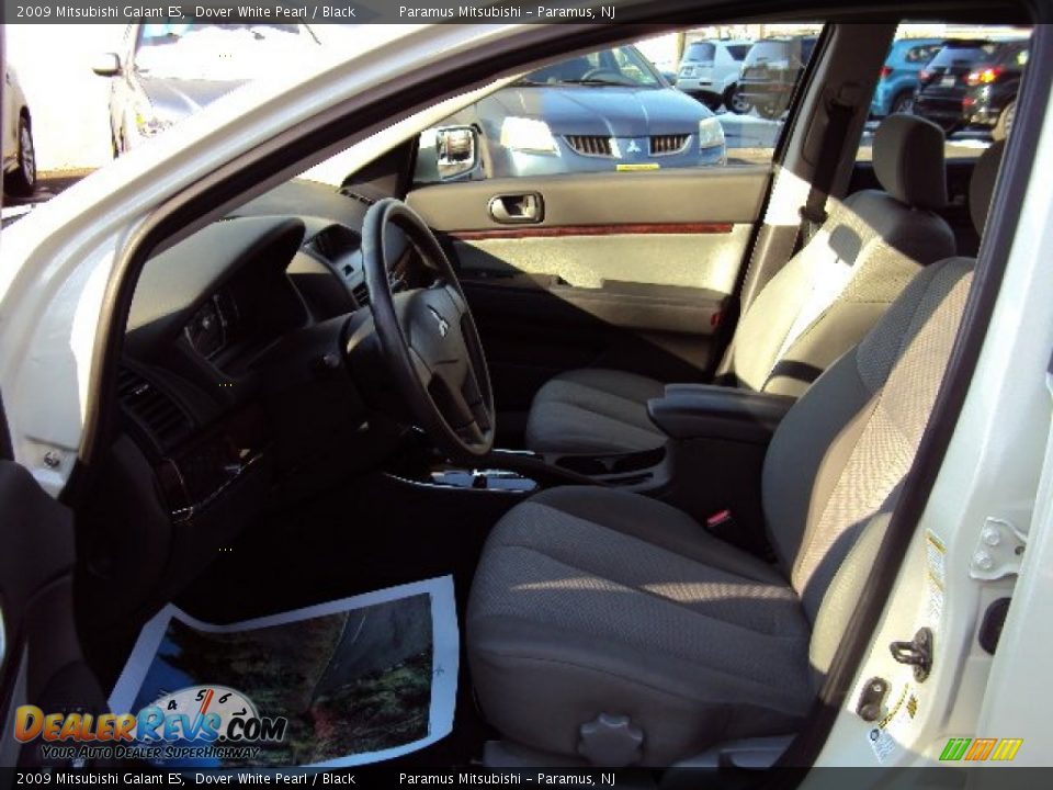 2009 Mitsubishi Galant ES Dover White Pearl / Black Photo #7