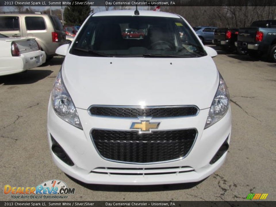 2013 Chevrolet Spark LS Summit White / Silver/Silver Photo #11