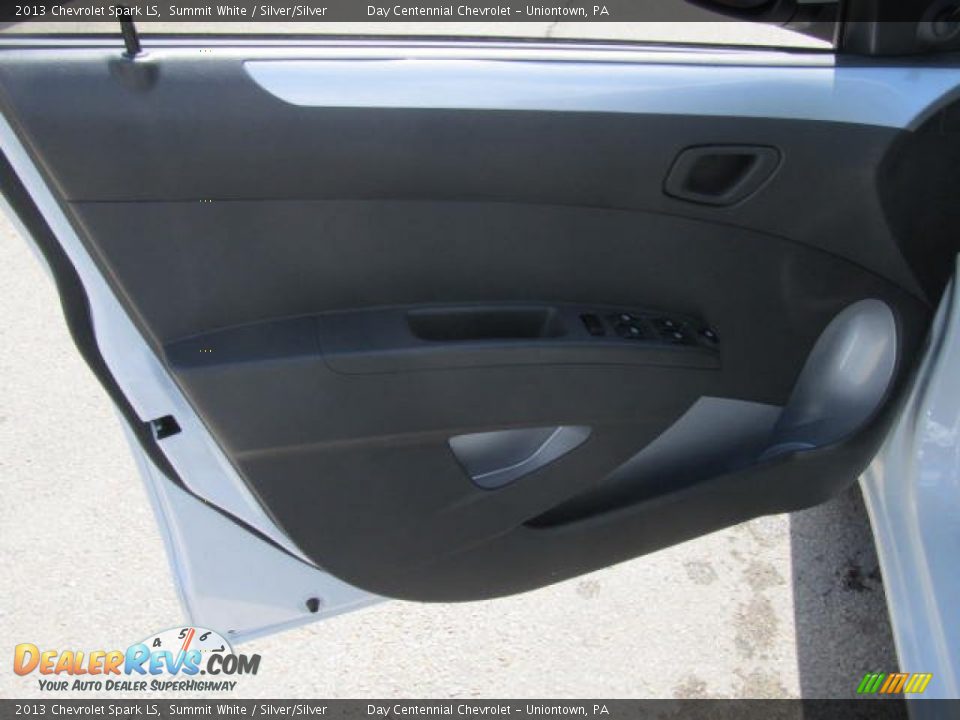 2013 Chevrolet Spark LS Summit White / Silver/Silver Photo #12