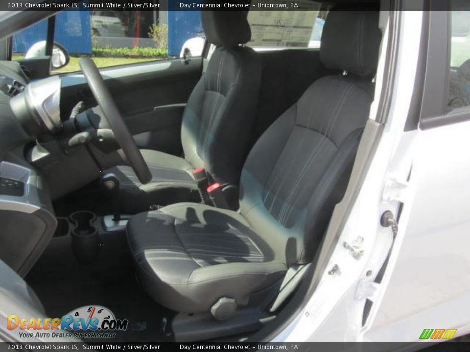 2013 Chevrolet Spark LS Summit White / Silver/Silver Photo #13