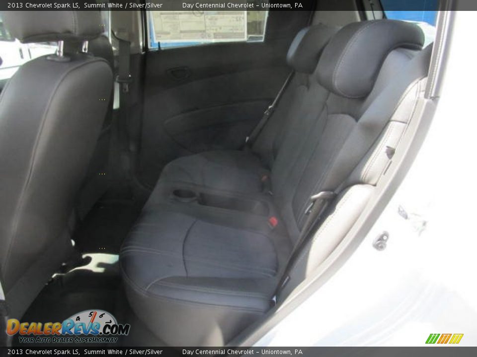 2013 Chevrolet Spark LS Summit White / Silver/Silver Photo #14