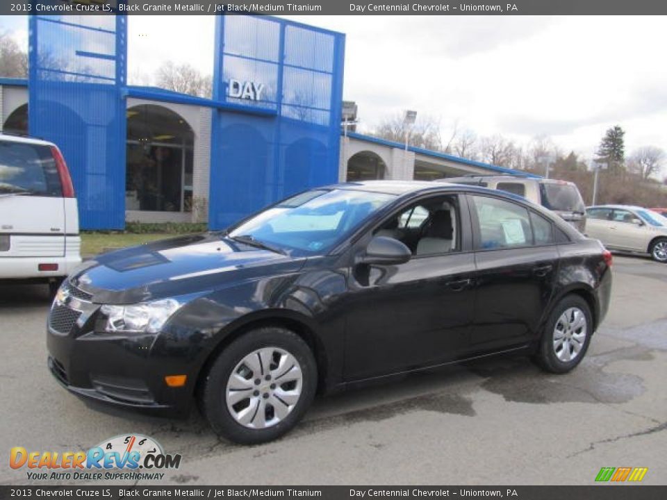2013 Chevrolet Cruze LS Black Granite Metallic / Jet Black/Medium Titanium Photo #1
