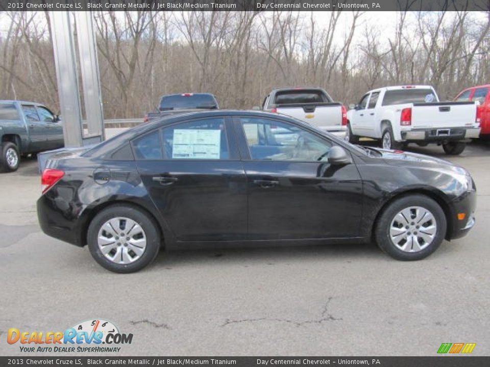 2013 Chevrolet Cruze LS Black Granite Metallic / Jet Black/Medium Titanium Photo #8