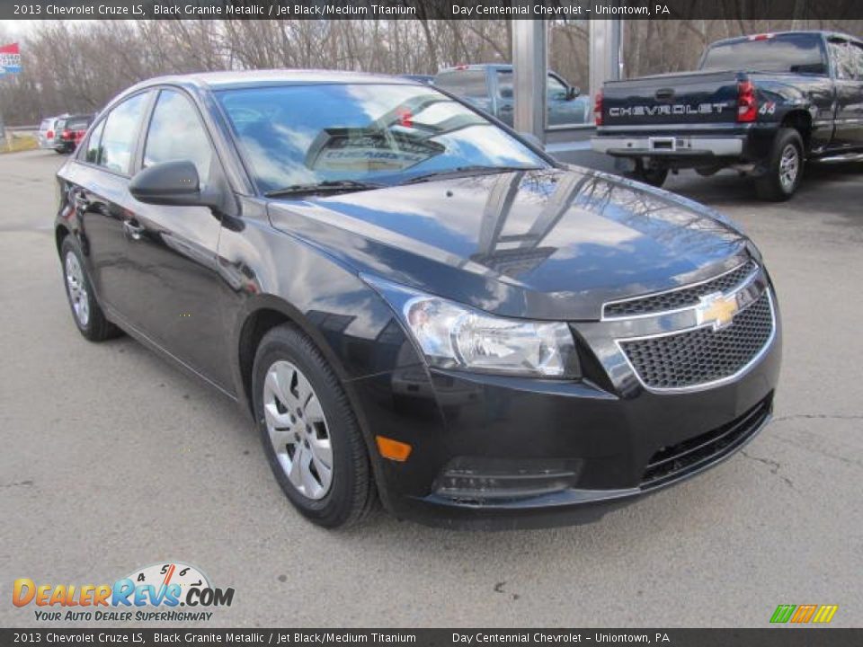 2013 Chevrolet Cruze LS Black Granite Metallic / Jet Black/Medium Titanium Photo #9