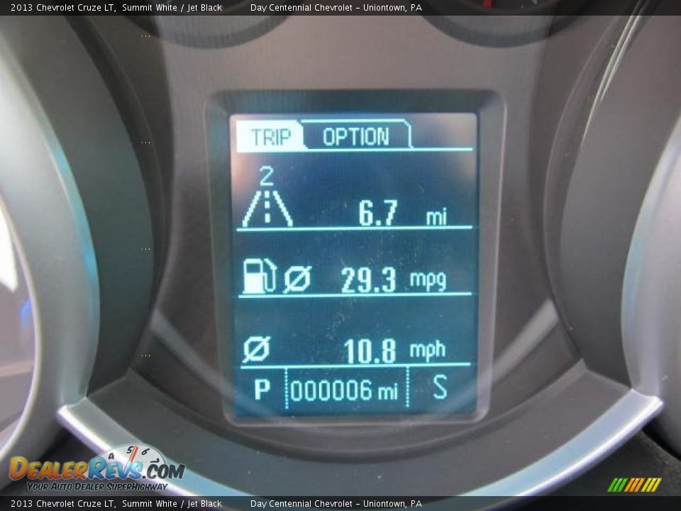 2013 Chevrolet Cruze LT Summit White / Jet Black Photo #20