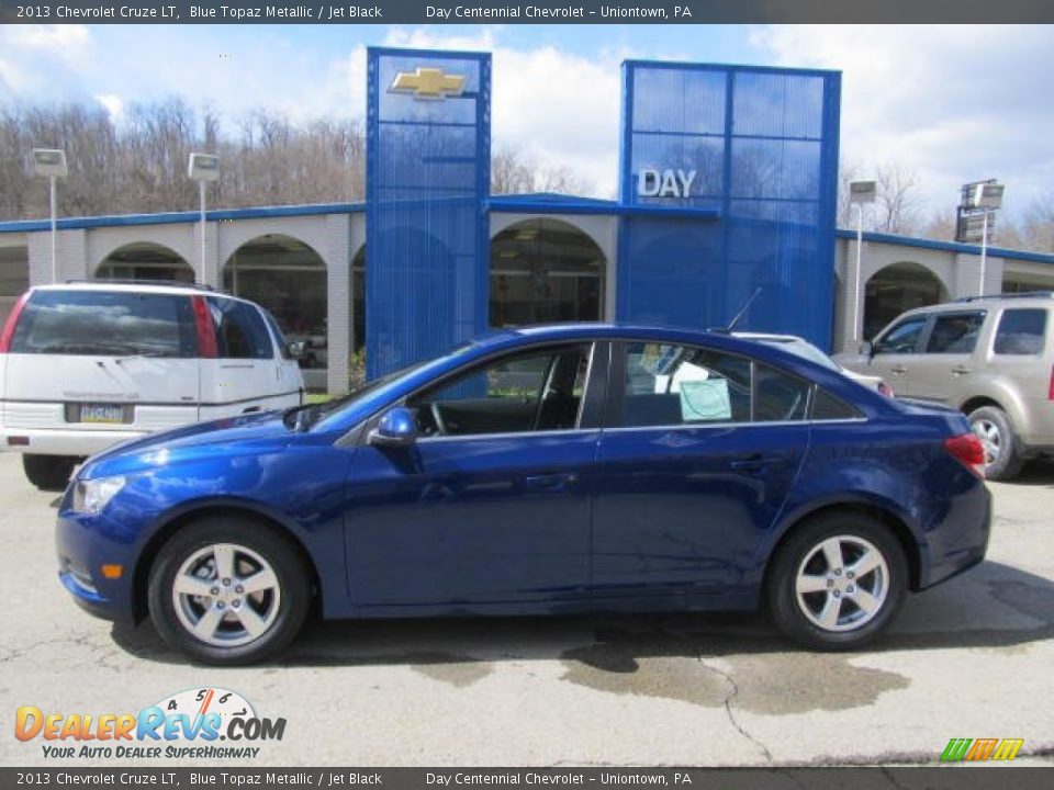 2013 Chevrolet Cruze LT Blue Topaz Metallic / Jet Black Photo #2