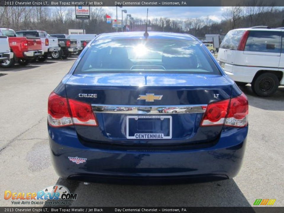 2013 Chevrolet Cruze LT Blue Topaz Metallic / Jet Black Photo #5