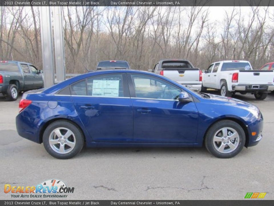 2013 Chevrolet Cruze LT Blue Topaz Metallic / Jet Black Photo #8