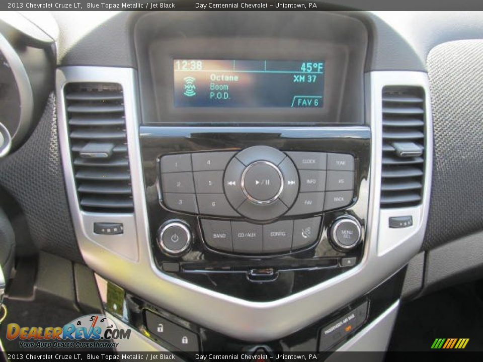 2013 Chevrolet Cruze LT Blue Topaz Metallic / Jet Black Photo #16