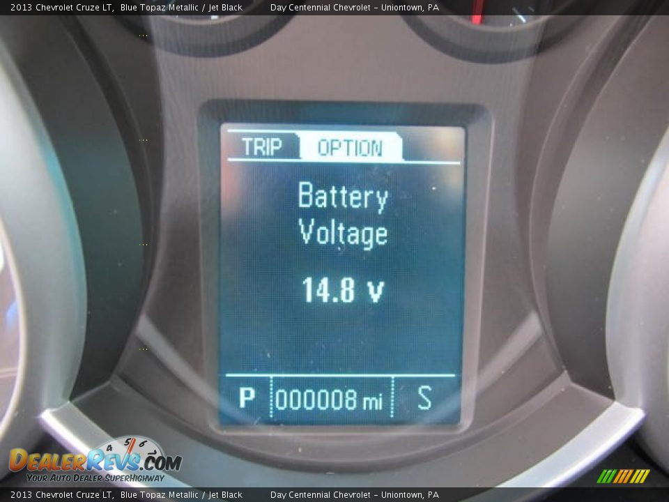 2013 Chevrolet Cruze LT Blue Topaz Metallic / Jet Black Photo #20