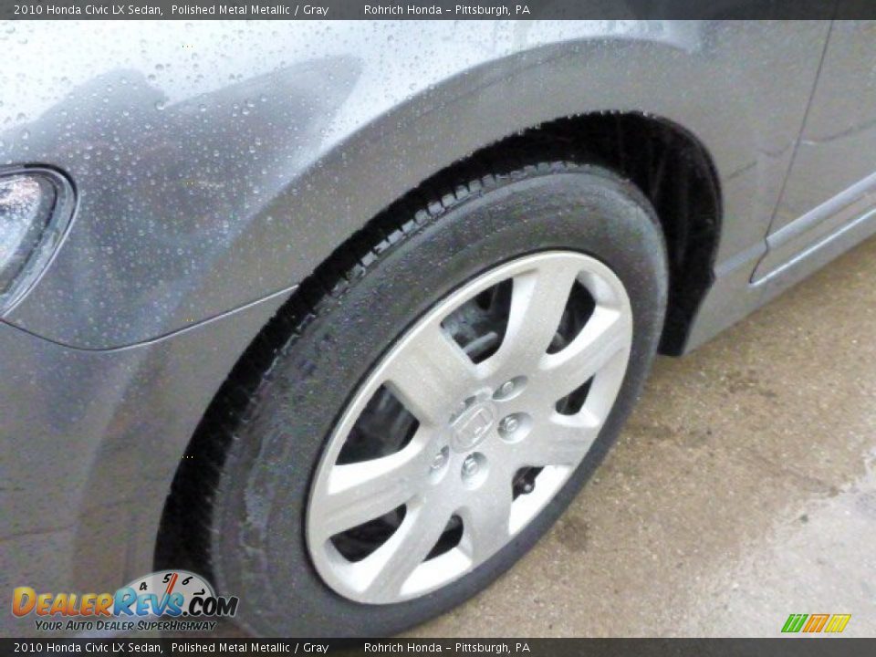 2010 Honda Civic LX Sedan Polished Metal Metallic / Gray Photo #8
