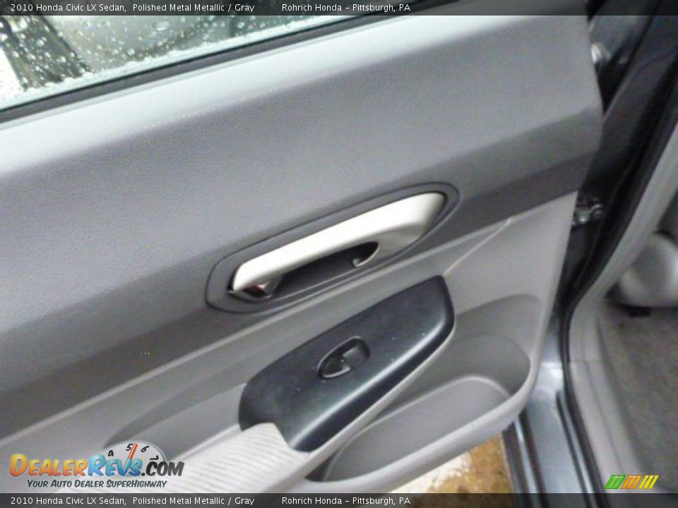 2010 Honda Civic LX Sedan Polished Metal Metallic / Gray Photo #13