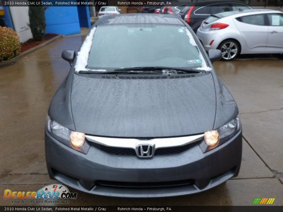 2010 Honda Civic LX Sedan Polished Metal Metallic / Gray Photo #18