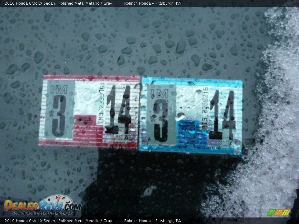 2010 Honda Civic LX Sedan Polished Metal Metallic / Gray Photo #19