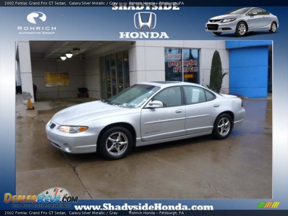 2002 Pontiac Grand Prix GT Sedan Galaxy Silver Metallic / Gray Photo #1