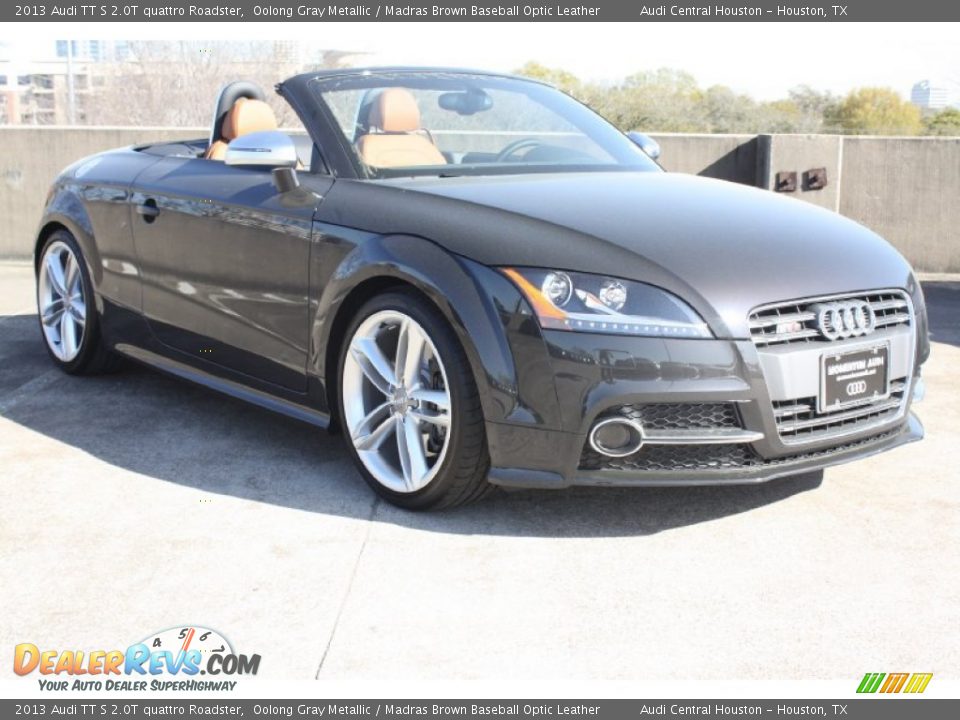 2013 Audi TT S 2.0T quattro Roadster Oolong Gray Metallic / Madras Brown Baseball Optic Leather Photo #1