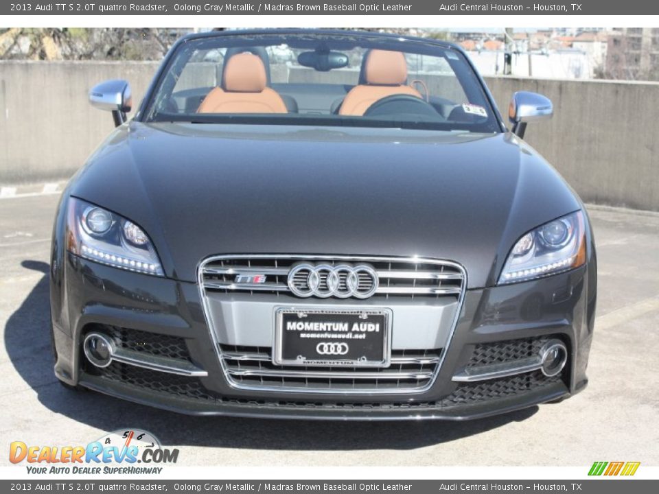 2013 Audi TT S 2.0T quattro Roadster Oolong Gray Metallic / Madras Brown Baseball Optic Leather Photo #2