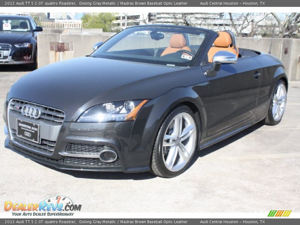 2013 Audi TT S 2.0T quattro Roadster Oolong Gray Metallic / Madras Brown Baseball Optic Leather Photo #3