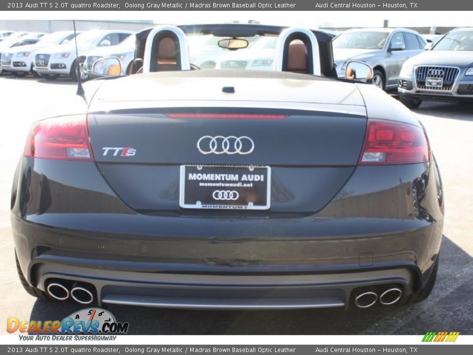 2013 Audi TT S 2.0T quattro Roadster Oolong Gray Metallic / Madras Brown Baseball Optic Leather Photo #7
