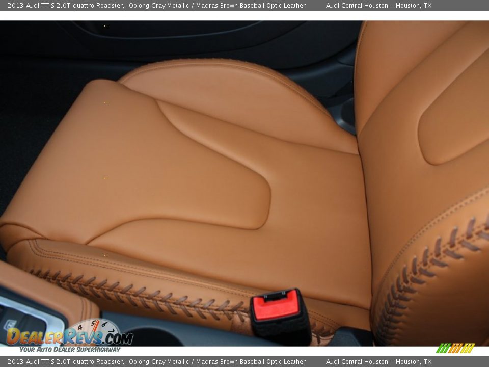 2013 Audi TT S 2.0T quattro Roadster Oolong Gray Metallic / Madras Brown Baseball Optic Leather Photo #18