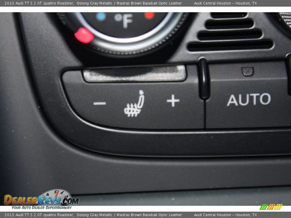 2013 Audi TT S 2.0T quattro Roadster Oolong Gray Metallic / Madras Brown Baseball Optic Leather Photo #22