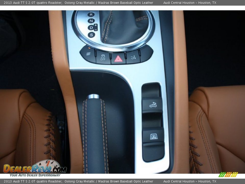 2013 Audi TT S 2.0T quattro Roadster Oolong Gray Metallic / Madras Brown Baseball Optic Leather Photo #23