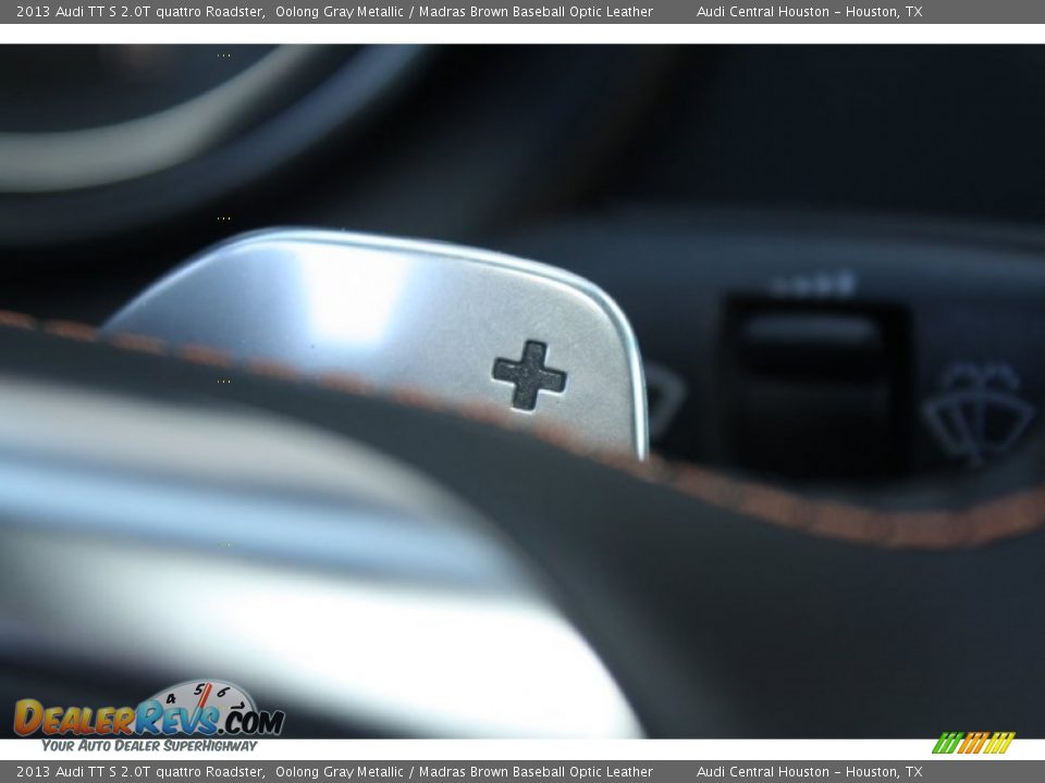 2013 Audi TT S 2.0T quattro Roadster Oolong Gray Metallic / Madras Brown Baseball Optic Leather Photo #27
