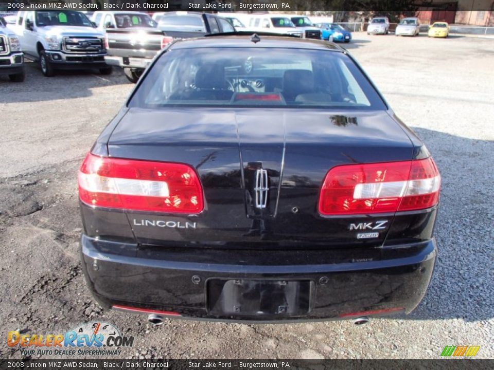 2008 Lincoln MKZ AWD Sedan Black / Dark Charcoal Photo #5