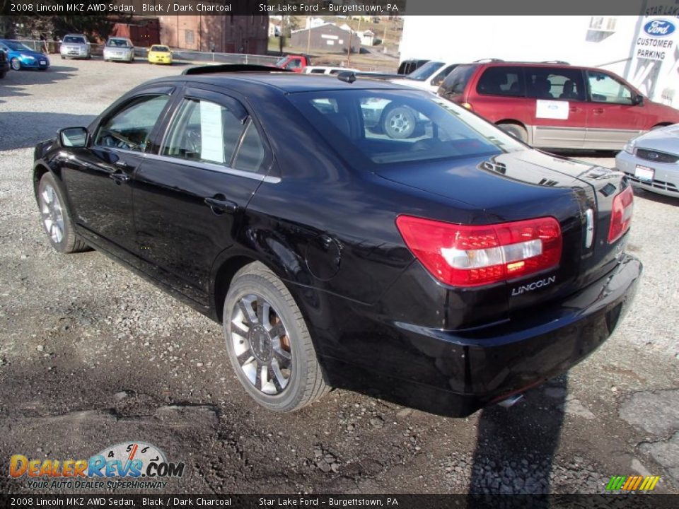2008 Lincoln MKZ AWD Sedan Black / Dark Charcoal Photo #6