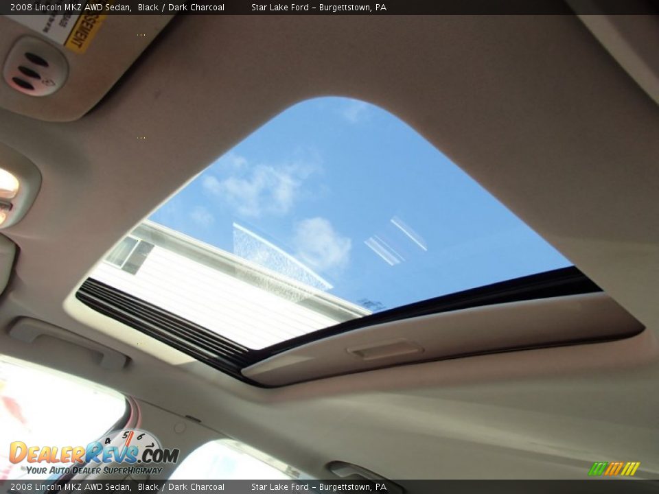 2008 Lincoln MKZ AWD Sedan Black / Dark Charcoal Photo #10