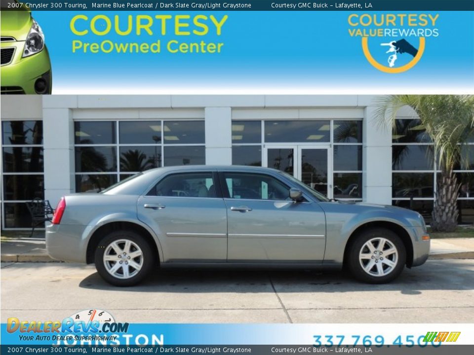 2007 Chrysler 300 Touring Marine Blue Pearlcoat / Dark Slate Gray/Light Graystone Photo #1