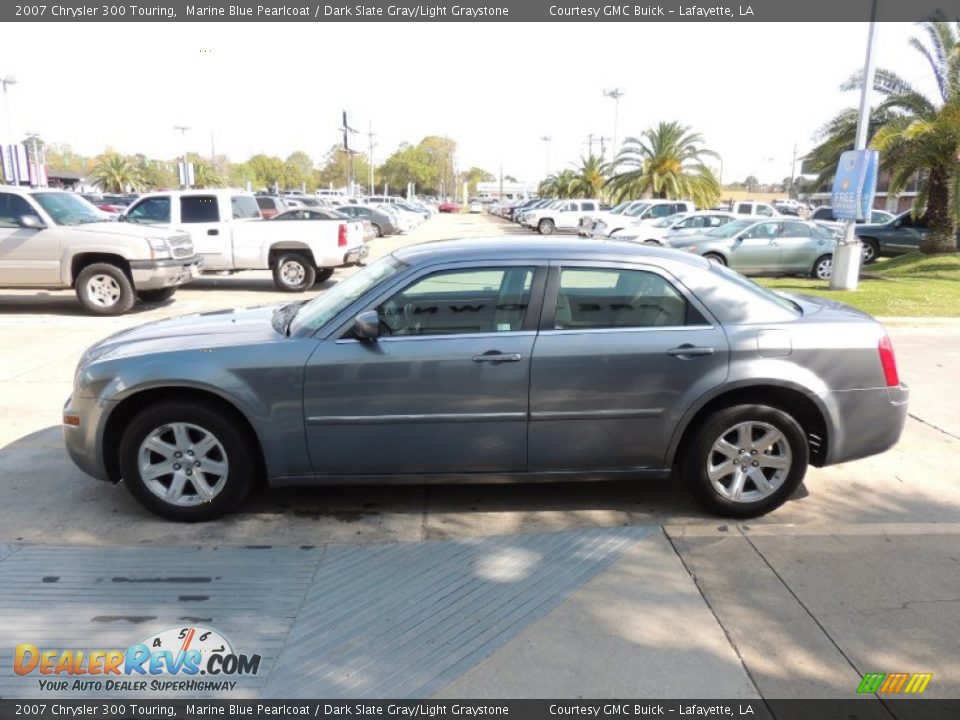 2007 Chrysler 300 Touring Marine Blue Pearlcoat / Dark Slate Gray/Light Graystone Photo #5