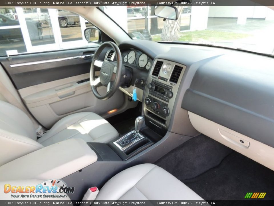 2007 Chrysler 300 Touring Marine Blue Pearlcoat / Dark Slate Gray/Light Graystone Photo #6