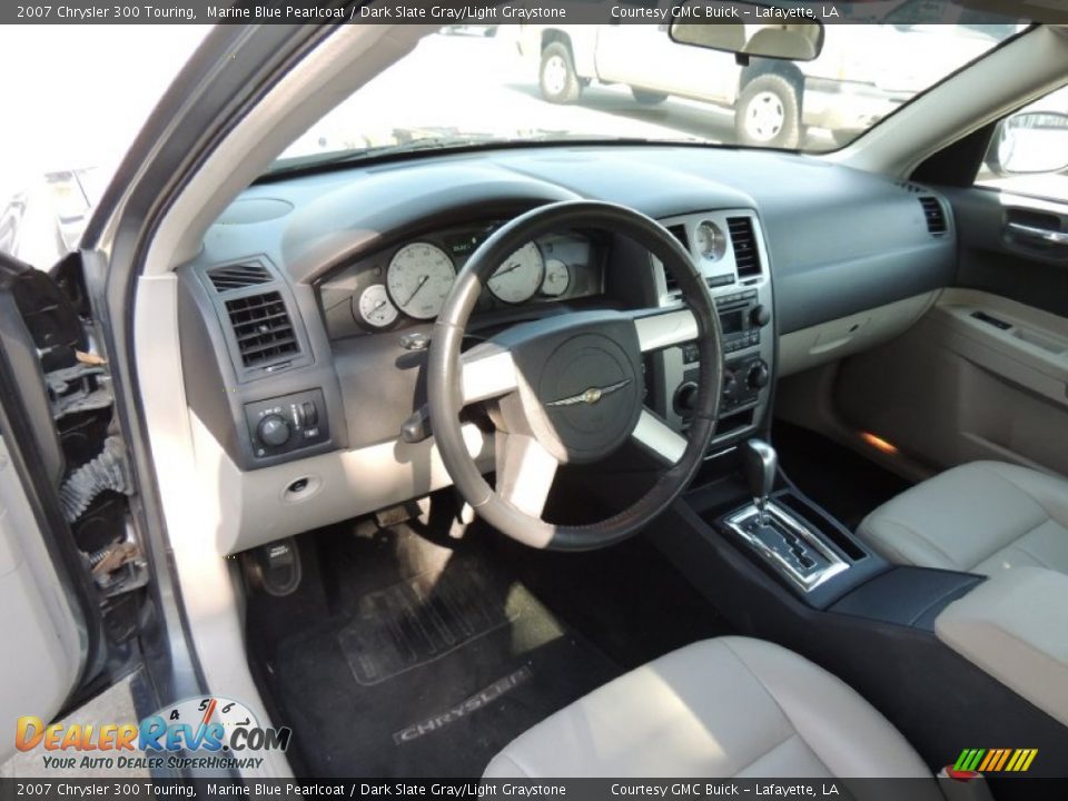 2007 Chrysler 300 Touring Marine Blue Pearlcoat / Dark Slate Gray/Light Graystone Photo #12