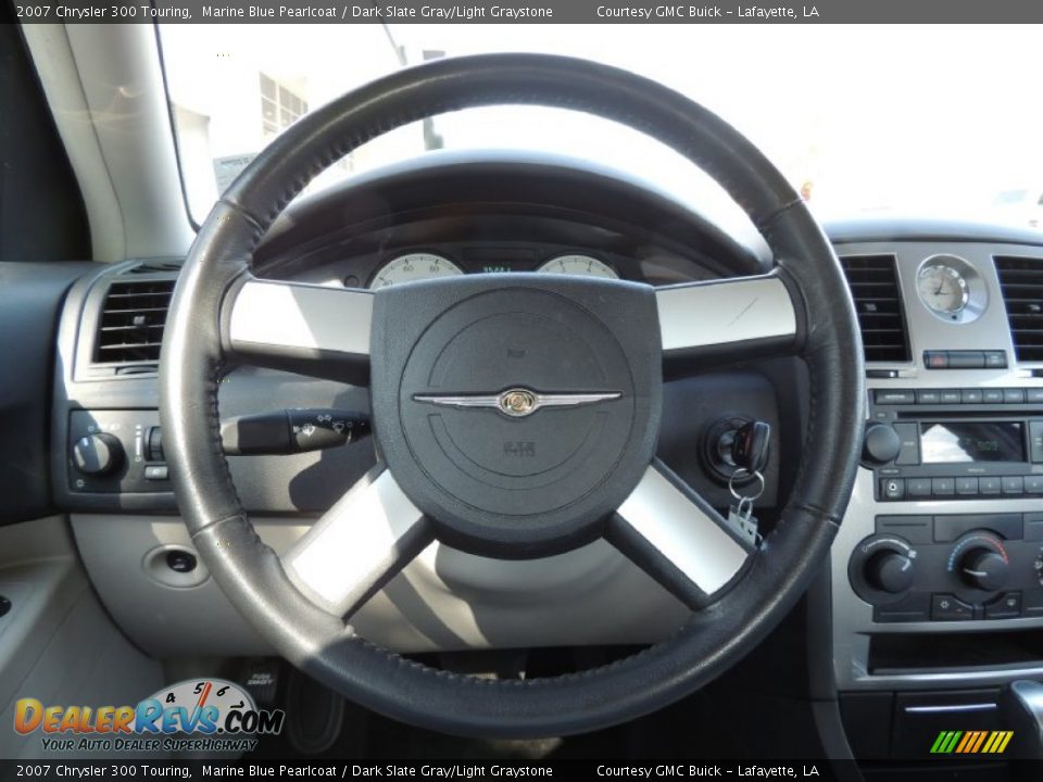 2007 Chrysler 300 Touring Marine Blue Pearlcoat / Dark Slate Gray/Light Graystone Photo #14