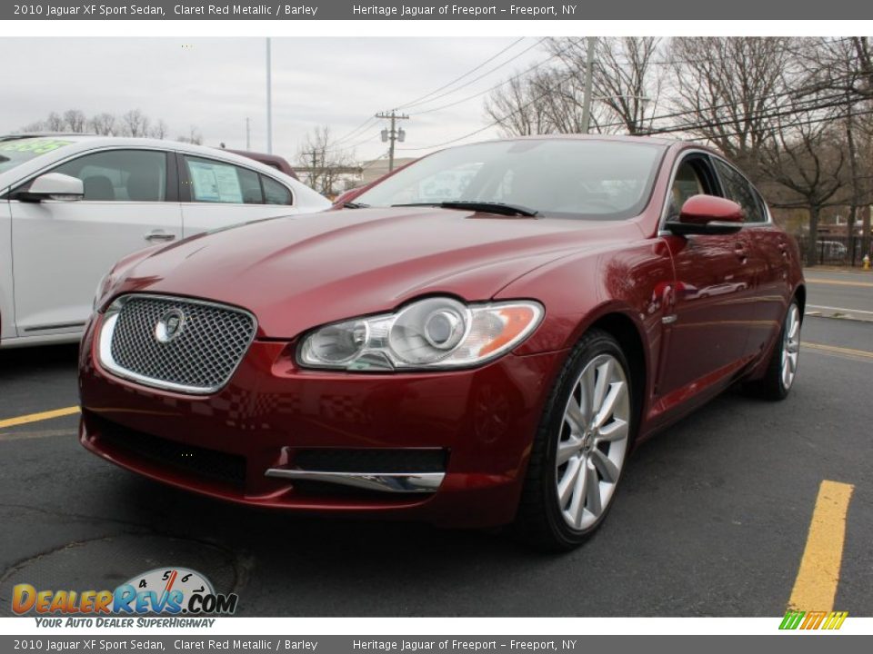 2010 Jaguar XF Sport Sedan Claret Red Metallic / Barley Photo #1