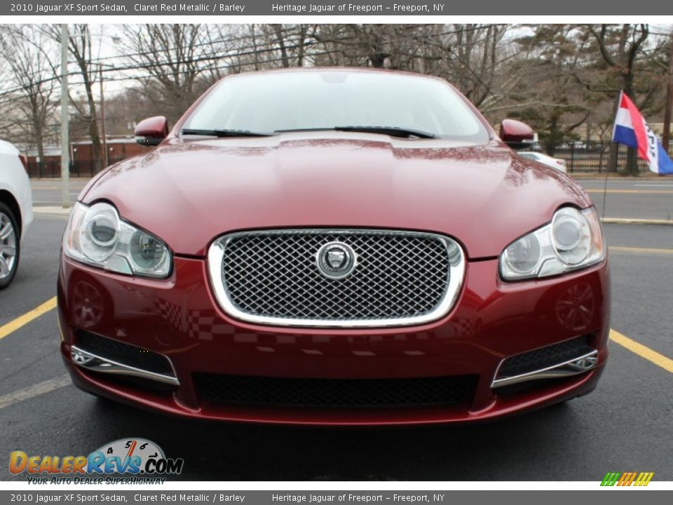 2010 Jaguar XF Sport Sedan Claret Red Metallic / Barley Photo #2