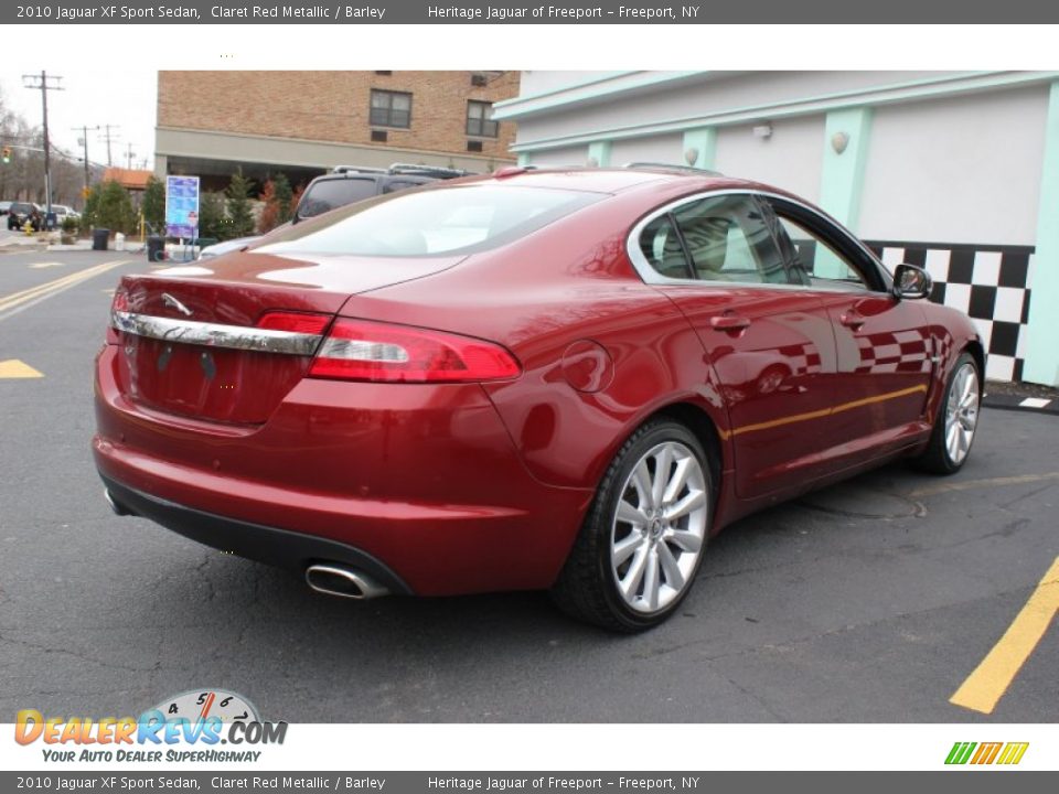 2010 Jaguar XF Sport Sedan Claret Red Metallic / Barley Photo #6
