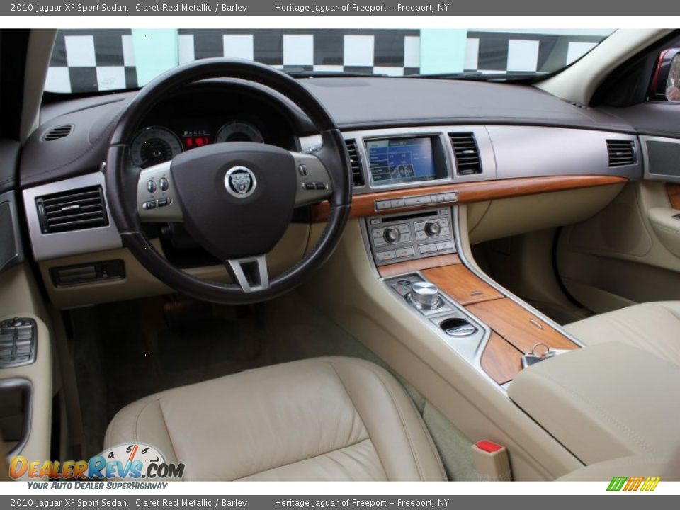 2010 Jaguar XF Sport Sedan Claret Red Metallic / Barley Photo #27
